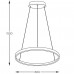 Φωτιστικό Κρεμαστό Φ80 LED 36W 1700lm 230V CCT σε Χρυσαφί BRENO 003064-026652